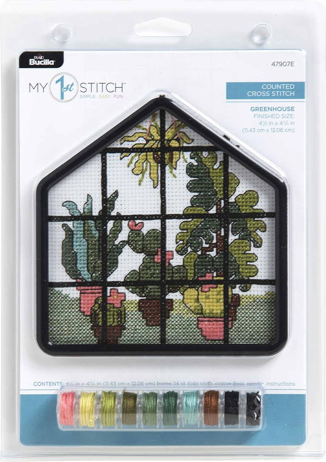 Greenhouse Cross Stitch (4")